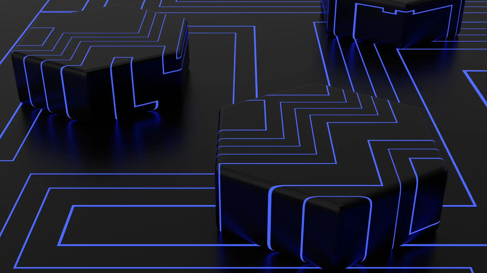 Design web futuriste avec éléments 3D et interfaces immersives représentant les tendances 2026